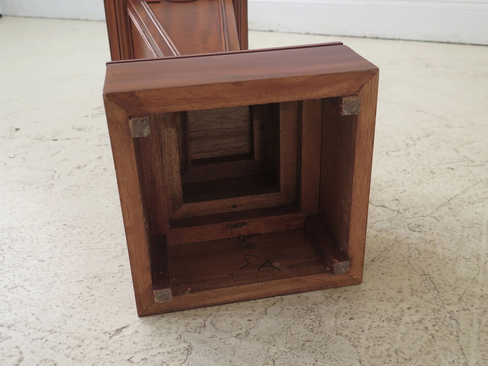 Mahogany Adam Style Carved Pedestals-A Pair - 9