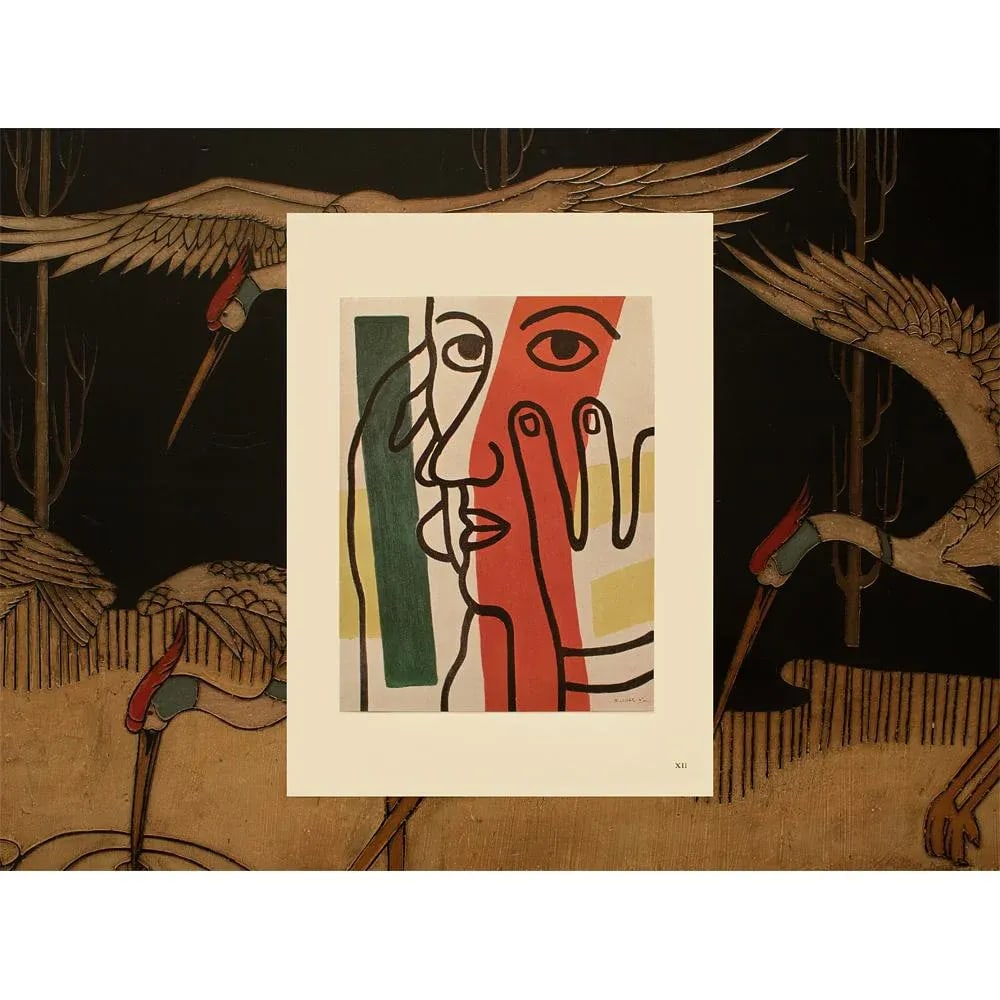 1948 After Fernand Léger "Portrait of Paul Eluard", First Edition Period Offset Lithograph - 3