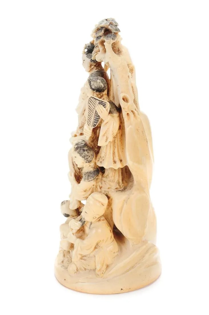 Chinese 19th Century Antique Figural 9" Sculpture - 3