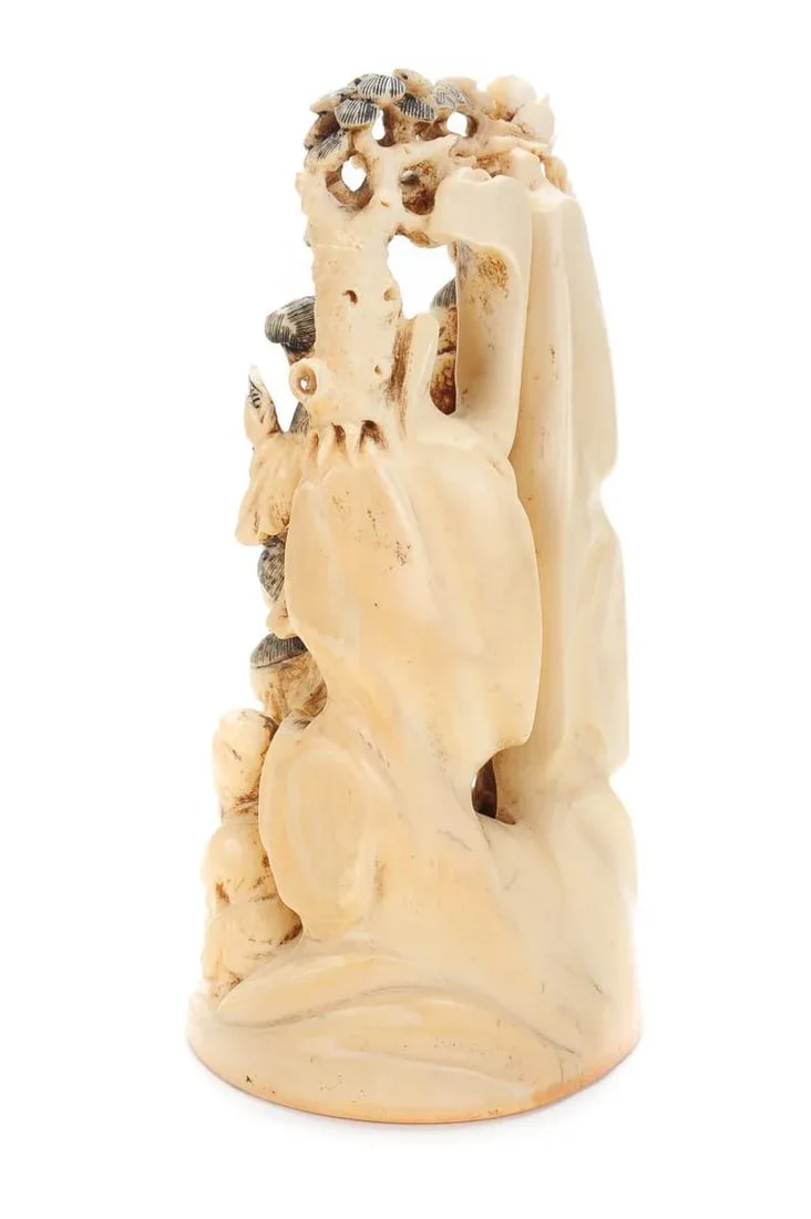 Chinese 19th Century Antique Figural 9" Sculpture - 4