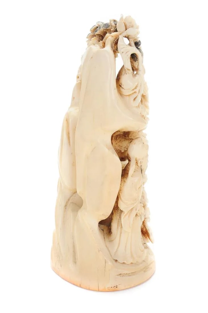 Chinese 19th Century Antique Figural 9" Sculpture - 5