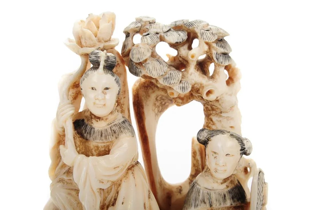 Chinese 19th Century Antique Figural 9" Sculpture - 7