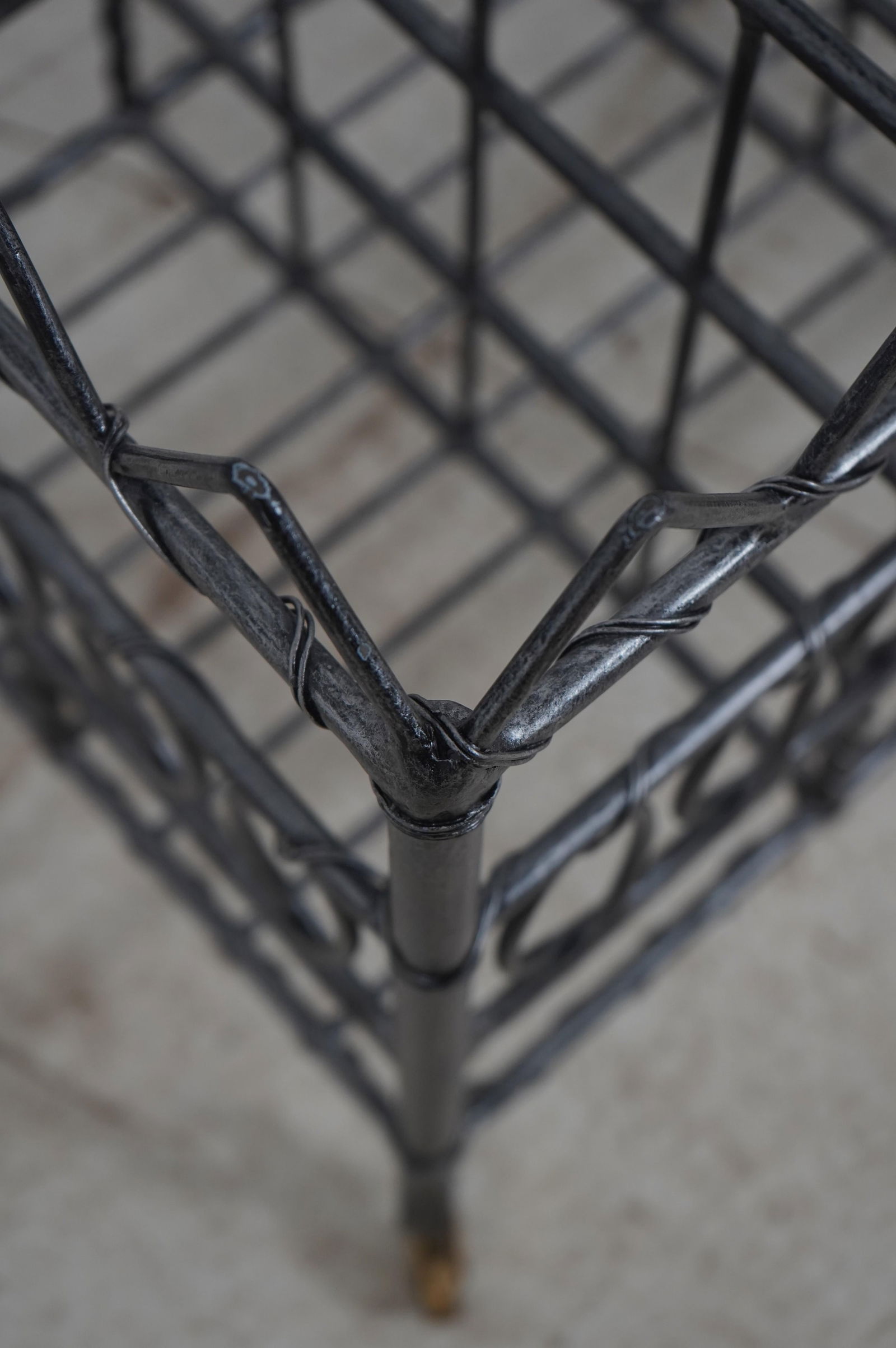 Maitland Smith Iron & Brass Magazine Rack - 4