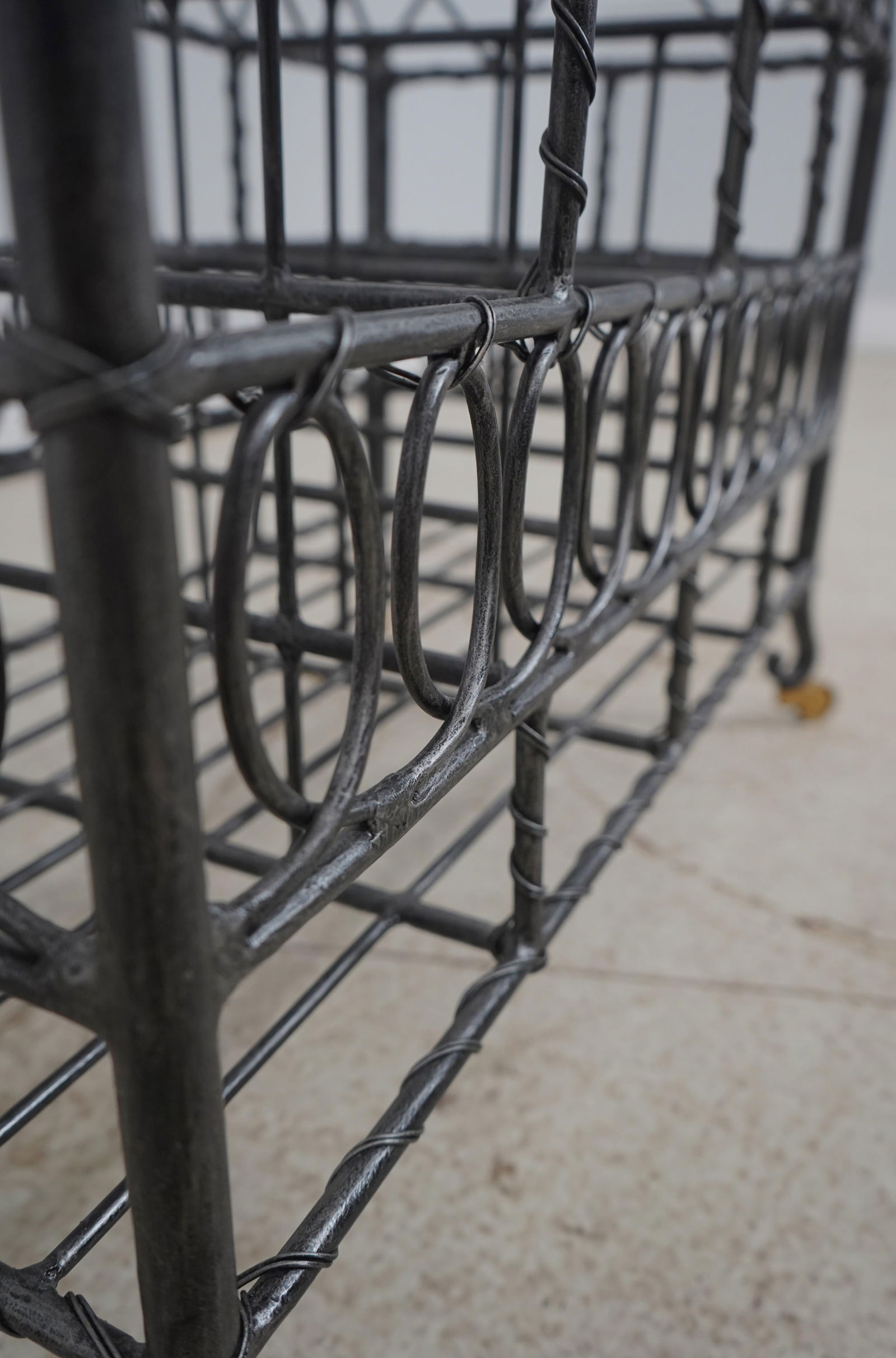 Maitland Smith Iron & Brass Magazine Rack - 8