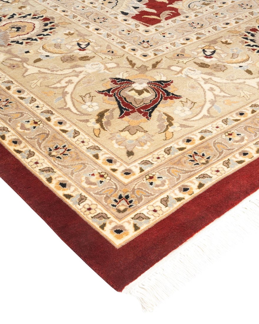 Mogul, One-of-a-Kind Hand-Knotted Area Rug - Red, 12' 0" x 14' 8" - 2