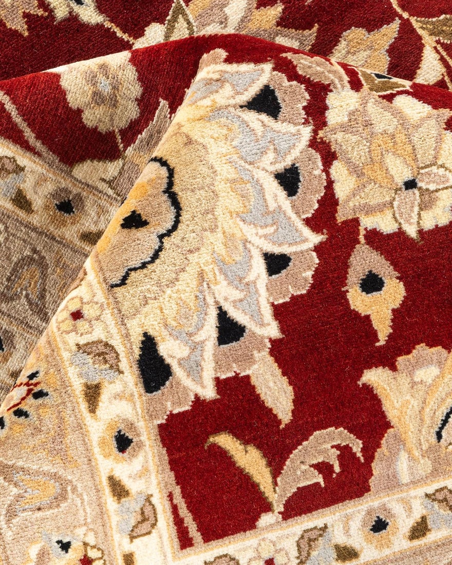 Mogul, One-of-a-Kind Hand-Knotted Area Rug - Red, 12' 0" x 14' 8" - 7