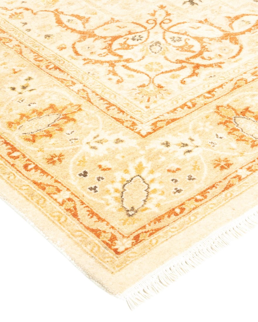 Mogul, One-of-a-Kind Hand-Knotted Area Rug - Ivory, 4' 7" x 6' 8" - 2