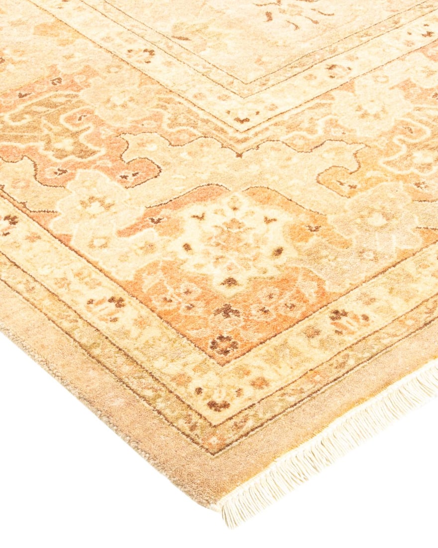 Mogul, One-of-a-Kind Hand-Knotted Area Rug - Light Gray, 6' 2" x 9' 4" - 2