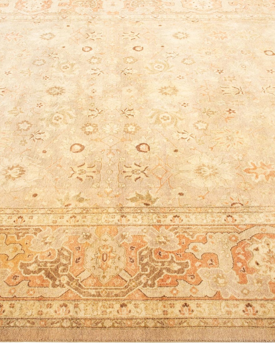 Mogul, One-of-a-Kind Hand-Knotted Area Rug - Light Gray, 6' 2" x 9' 4" - 4