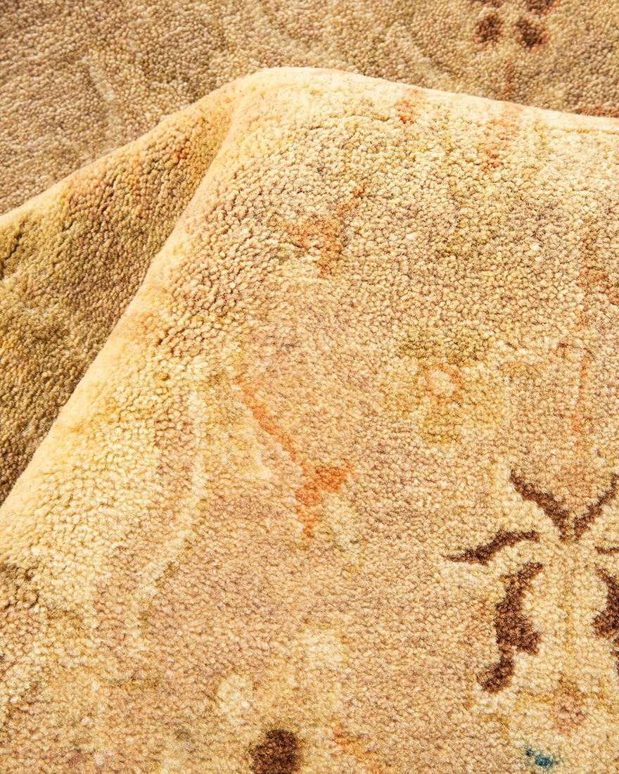 Mogul, One-of-a-Kind Hand-Knotted Area Rug - Light Gray, 6' 2" x 9' 4" - 7