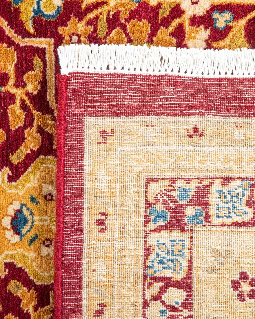 Mogul, One-of-a-Kind Hand-Knotted Area Rug - Red, 8' 1" x 10' 7" - 5