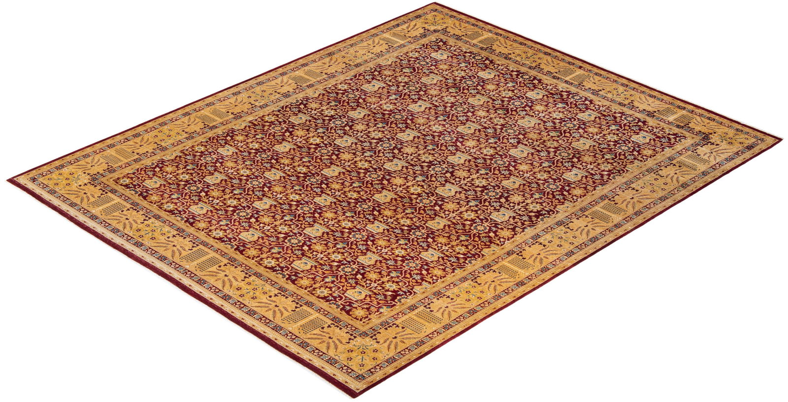 Mogul, One-of-a-Kind Hand-Knotted Area Rug - Red, 8' 1" x 10' 7" - 8