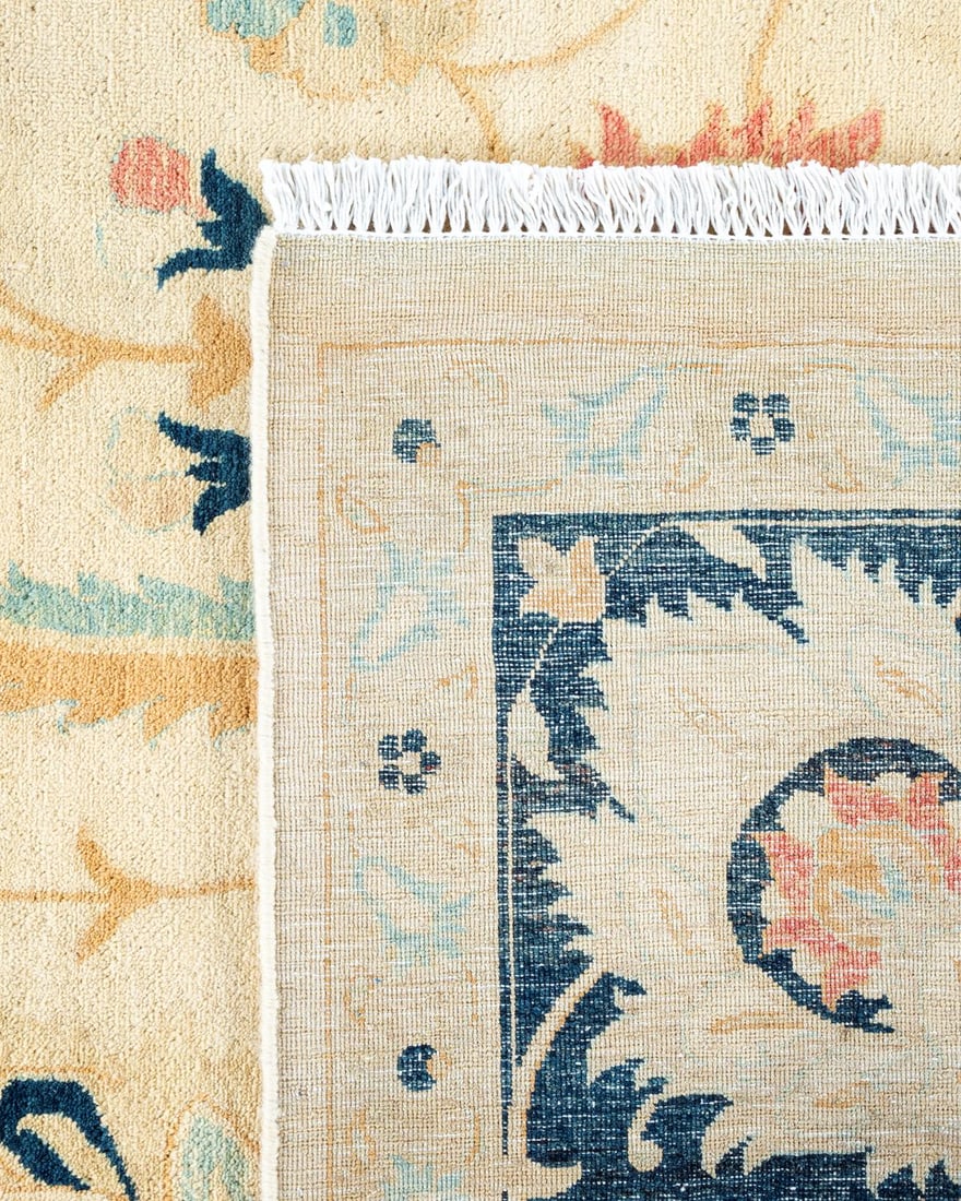 Mogul, One-of-a-Kind Hand-Knotted Area Rug - Ivory, 8' 1" x 10' 2" - 5