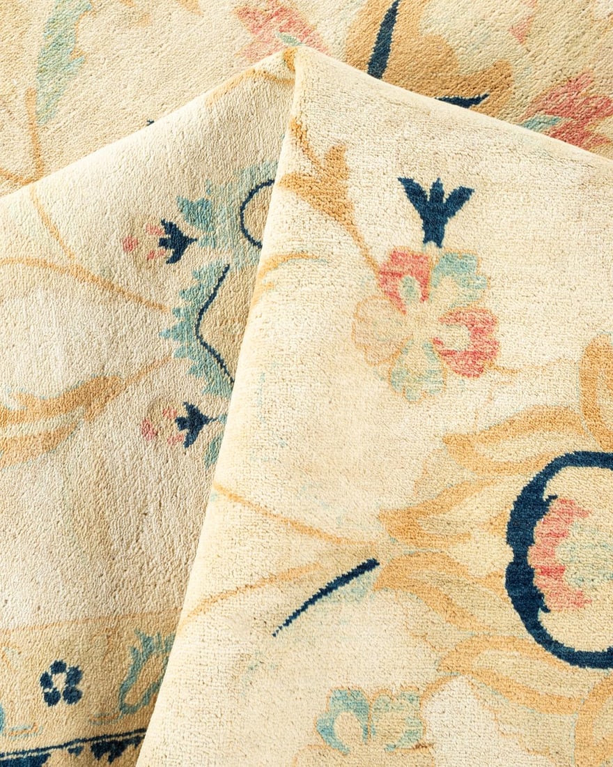 Mogul, One-of-a-Kind Hand-Knotted Area Rug - Ivory, 8' 1" x 10' 2" - 7