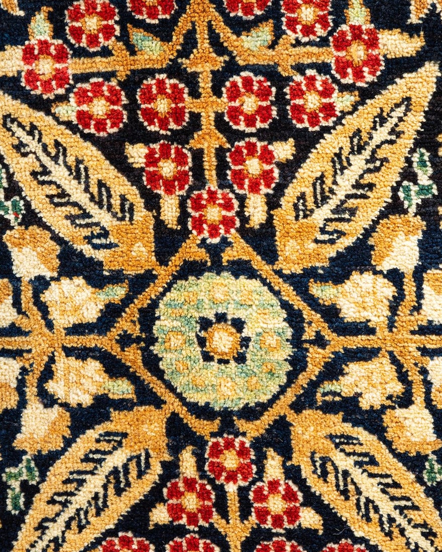 Mogul, One-of-a-Kind Hand-Knotted Area Rug - Blue, 7' 10" x 10' 3" - 3