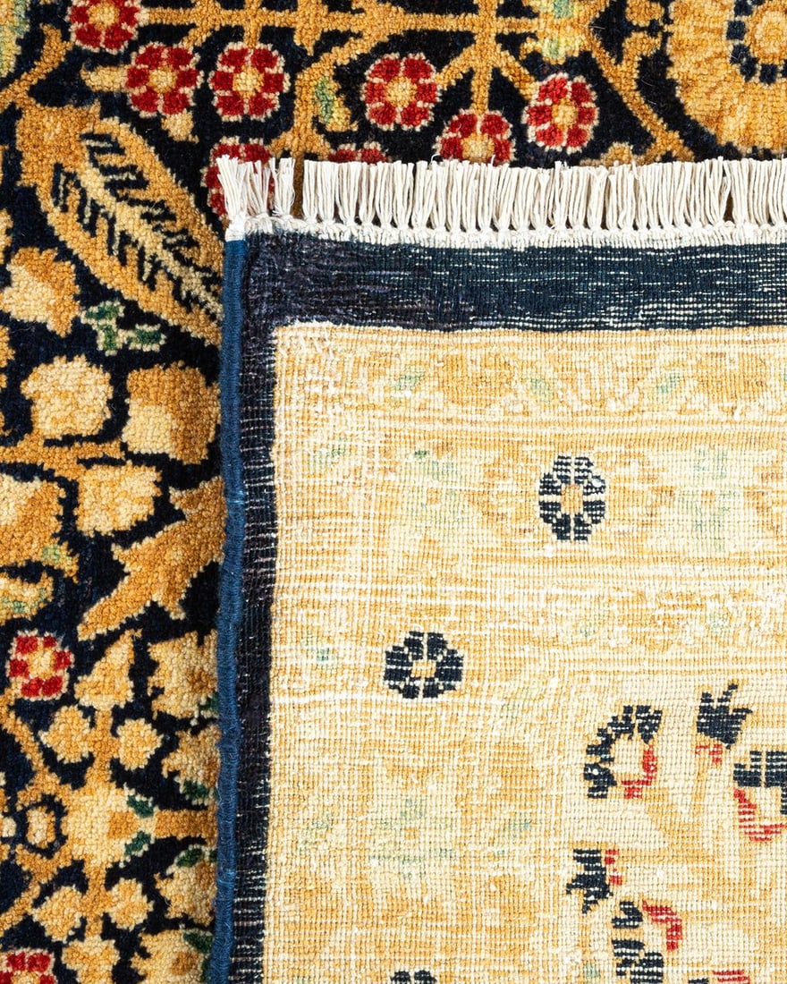 Mogul, One-of-a-Kind Hand-Knotted Area Rug - Blue, 7' 10" x 10' 3" - 5