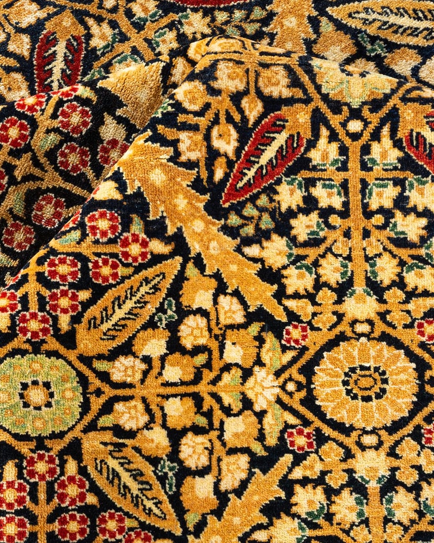 Mogul, One-of-a-Kind Hand-Knotted Area Rug - Blue, 7' 10" x 10' 3" - 7