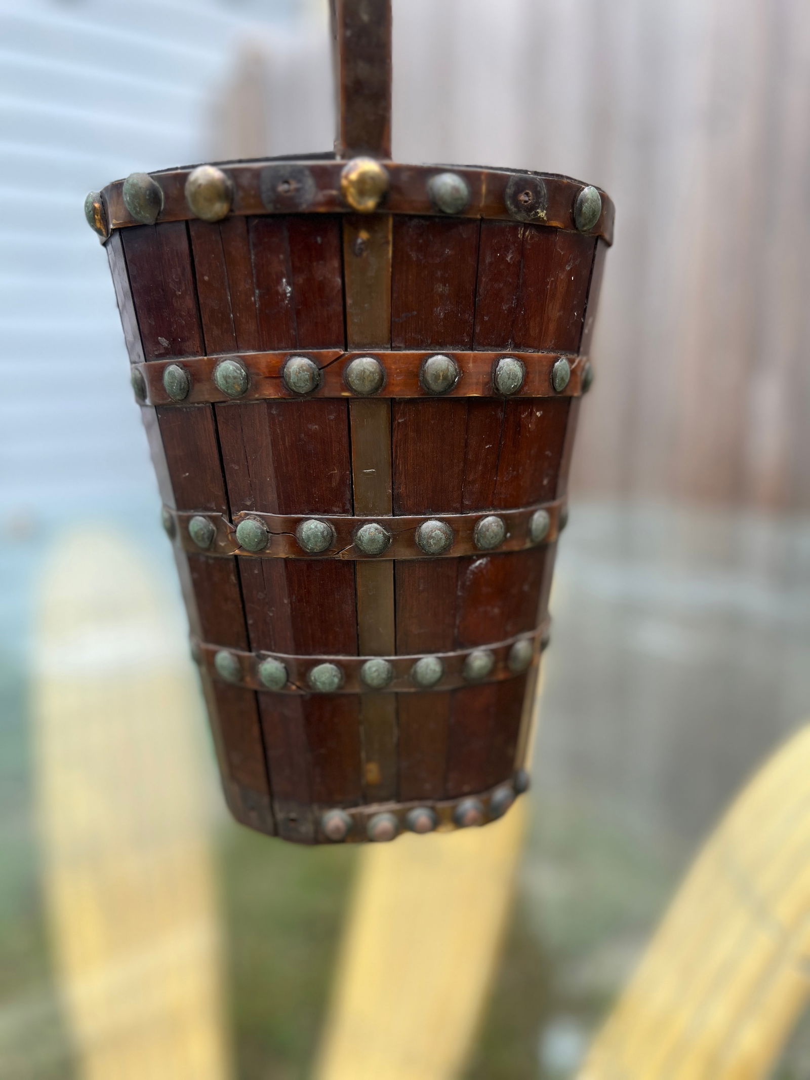 Unusual 19th Century, Anglo-Indian Style Dutch Paneled Basket - 2