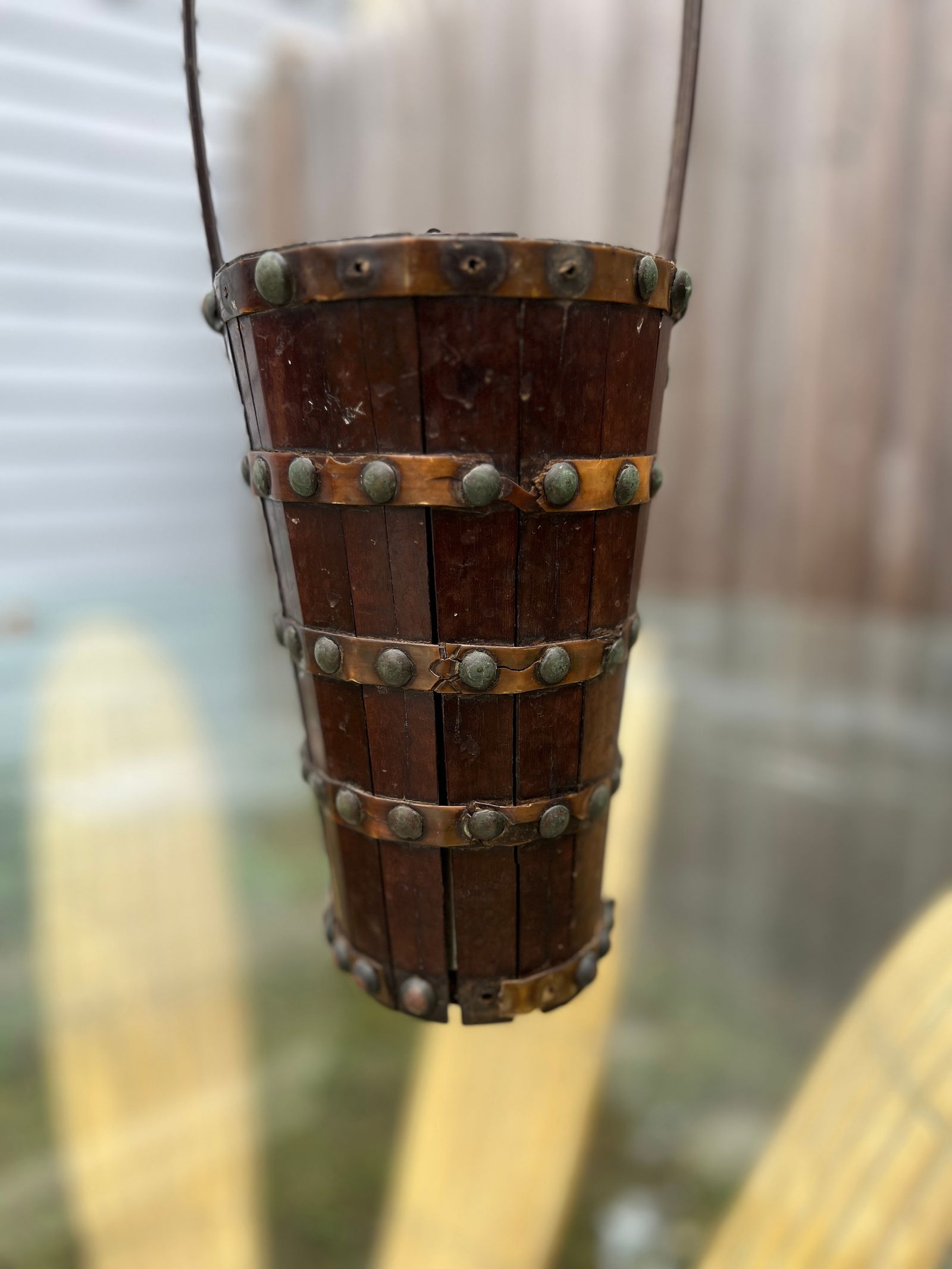 Unusual 19th Century, Anglo-Indian Style Dutch Paneled Basket - 3