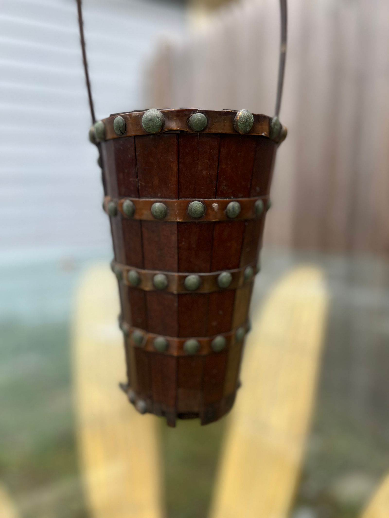 Unusual 19th Century, Anglo-Indian Style Dutch Paneled Basket - 7