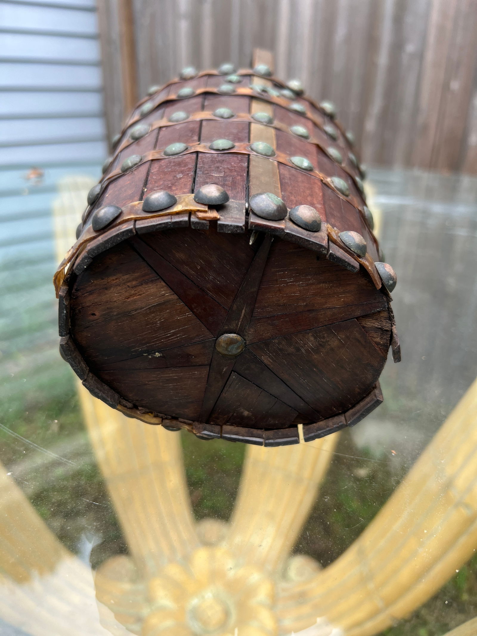 Unusual 19th Century, Anglo-Indian Style Dutch Paneled Basket - 9