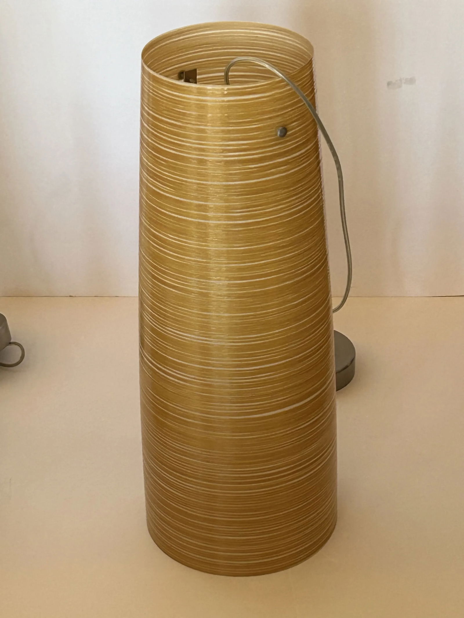 Foscarini Murano Sleek Gold & Cream Striated Fiberglass Large Pendants -Set of 3 - 8