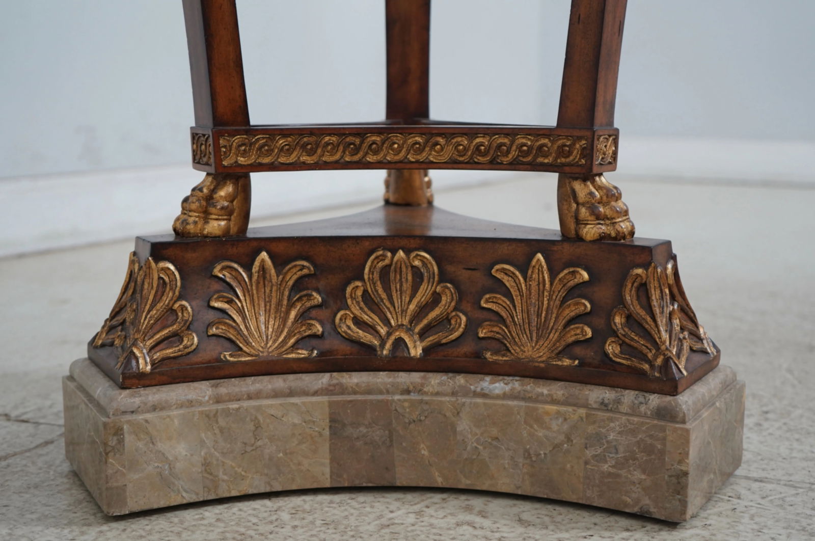 Maitland Smith Large Marble Top Neoclassical Pedestal - 5