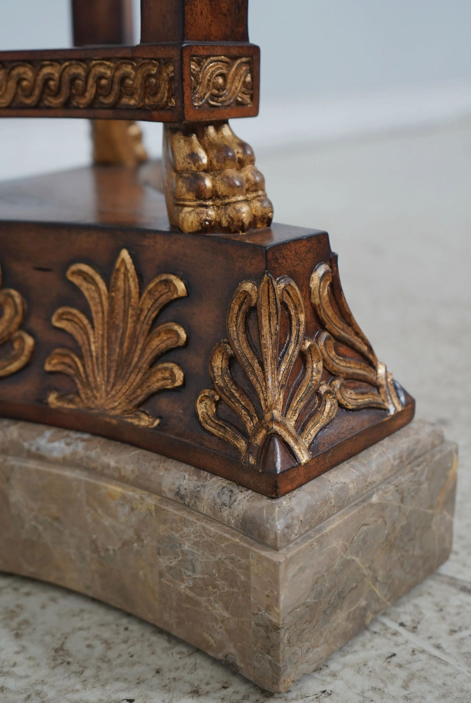 Maitland Smith Large Marble Top Neoclassical Pedestal - 7