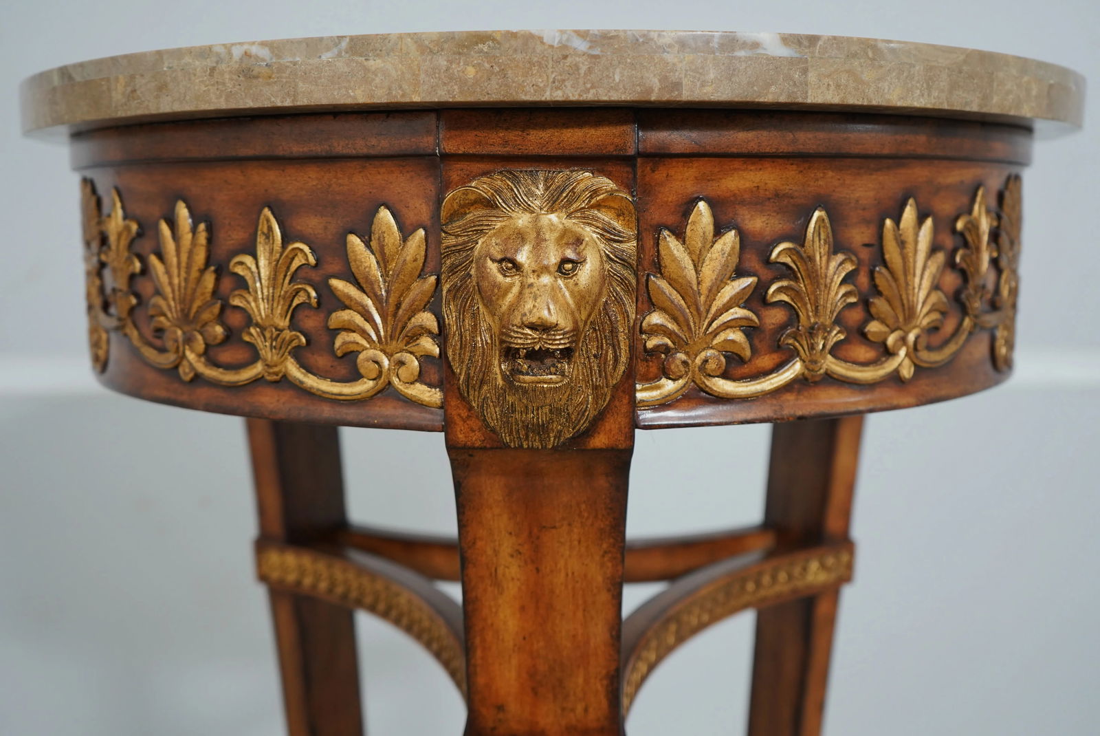 Maitland Smith Large Marble Top Neoclassical Pedestal - 9