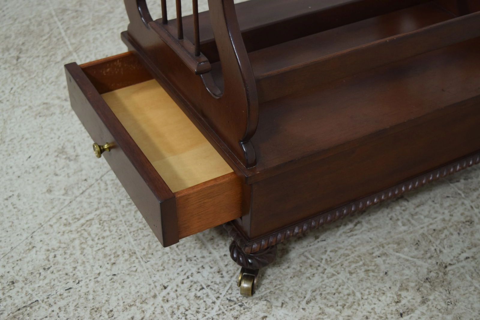 Hickory Chair Co Winterthur Mahogany Canterbury Magazine Rack - 5