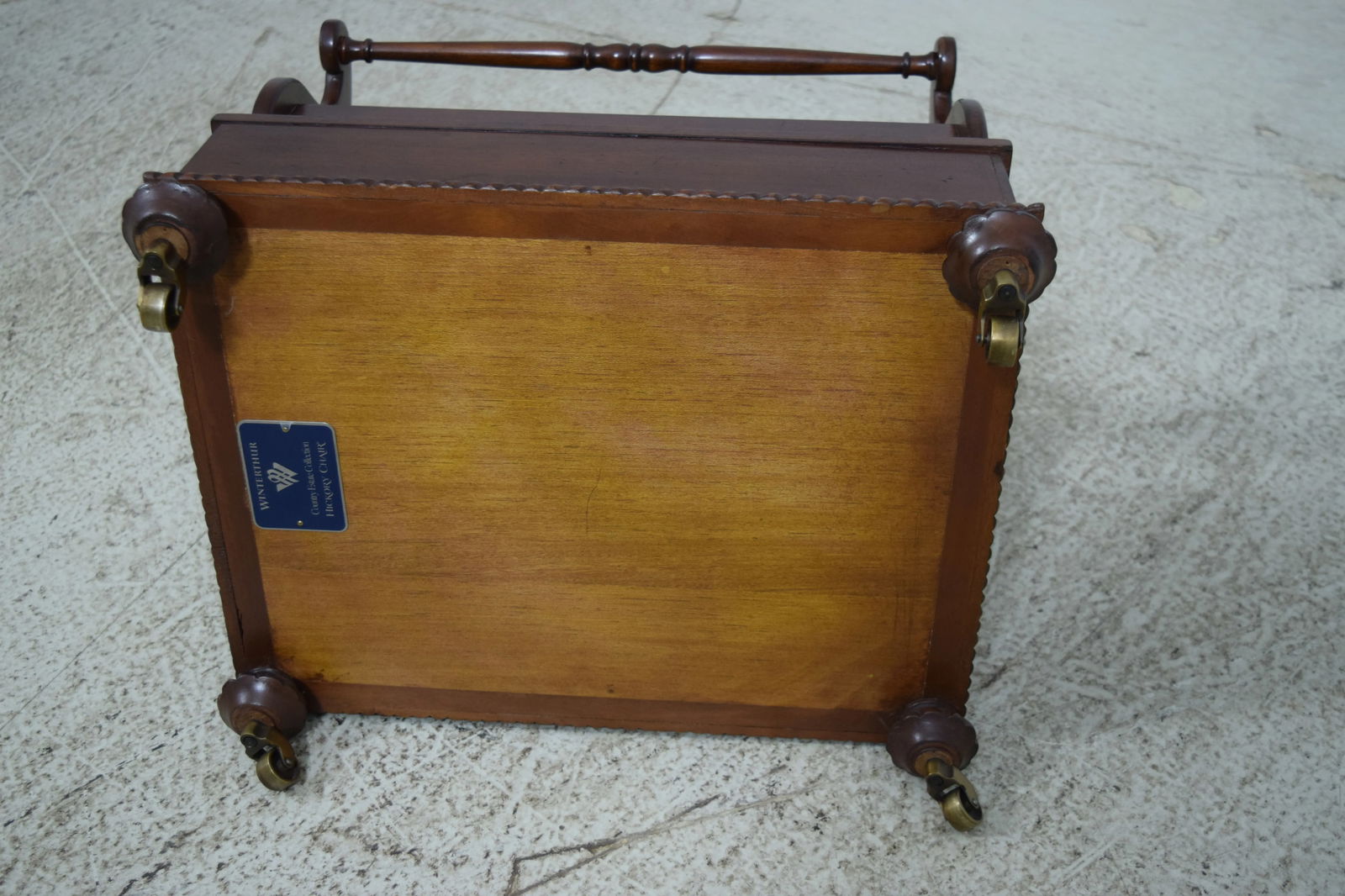 Hickory Chair Co Winterthur Mahogany Canterbury Magazine Rack - 6