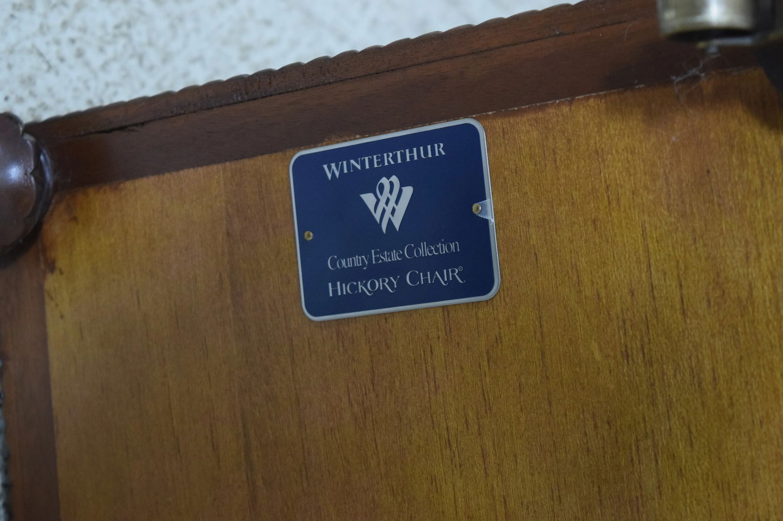 Hickory Chair Co Winterthur Mahogany Canterbury Magazine Rack - 7