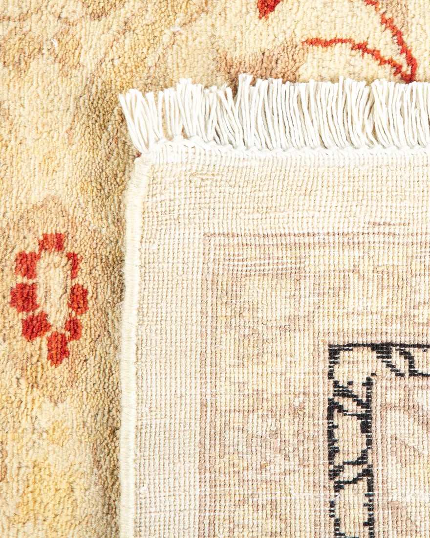 Mogul, One-of-a-Kind Hand-Knotted Area Rug - Ivory, 4' 3" x 6' 0" - 5