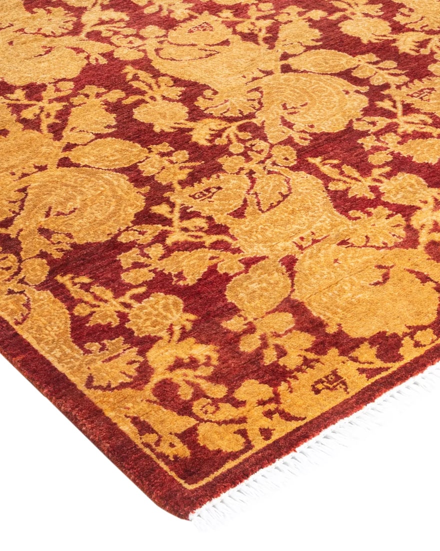 Mogul, One-of-a-Kind Hand-Knotted Runner Rug - Red, 2' 8" x 9' 9" - 2
