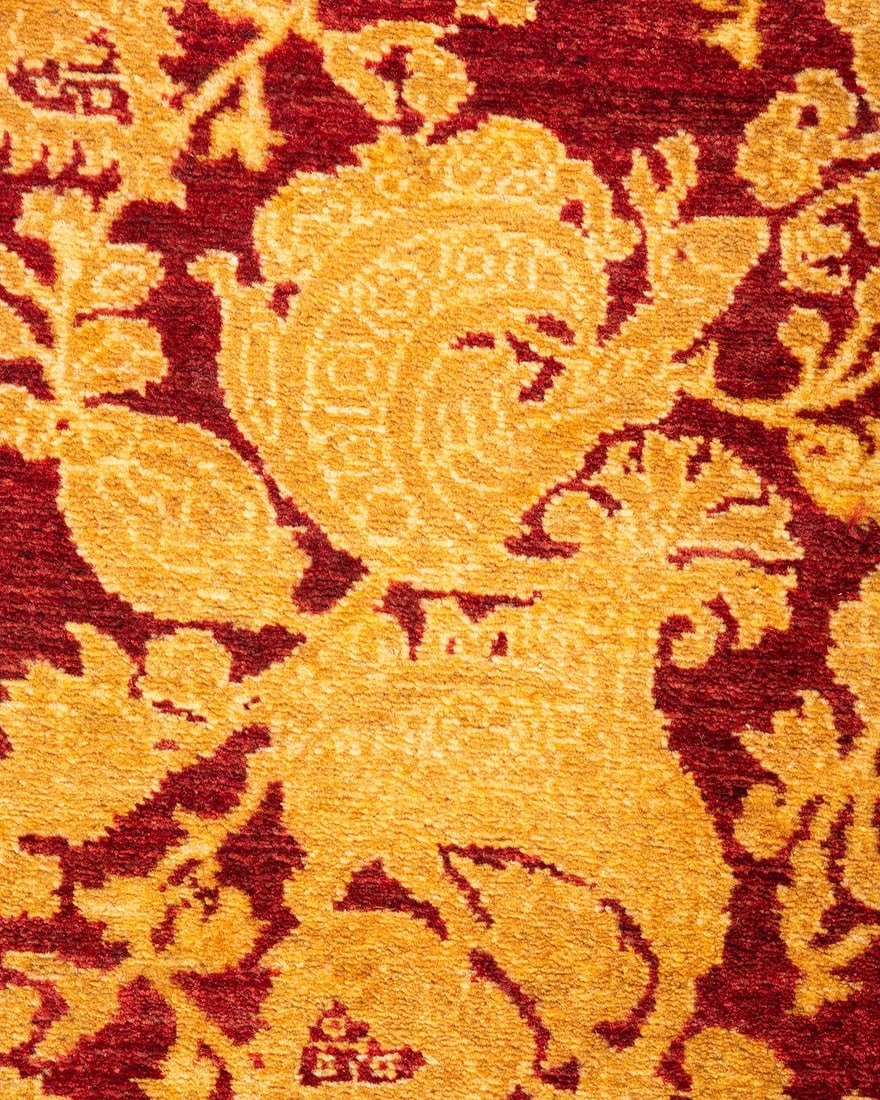 Mogul, One-of-a-Kind Hand-Knotted Runner Rug - Red, 2' 8" x 9' 9" - 3