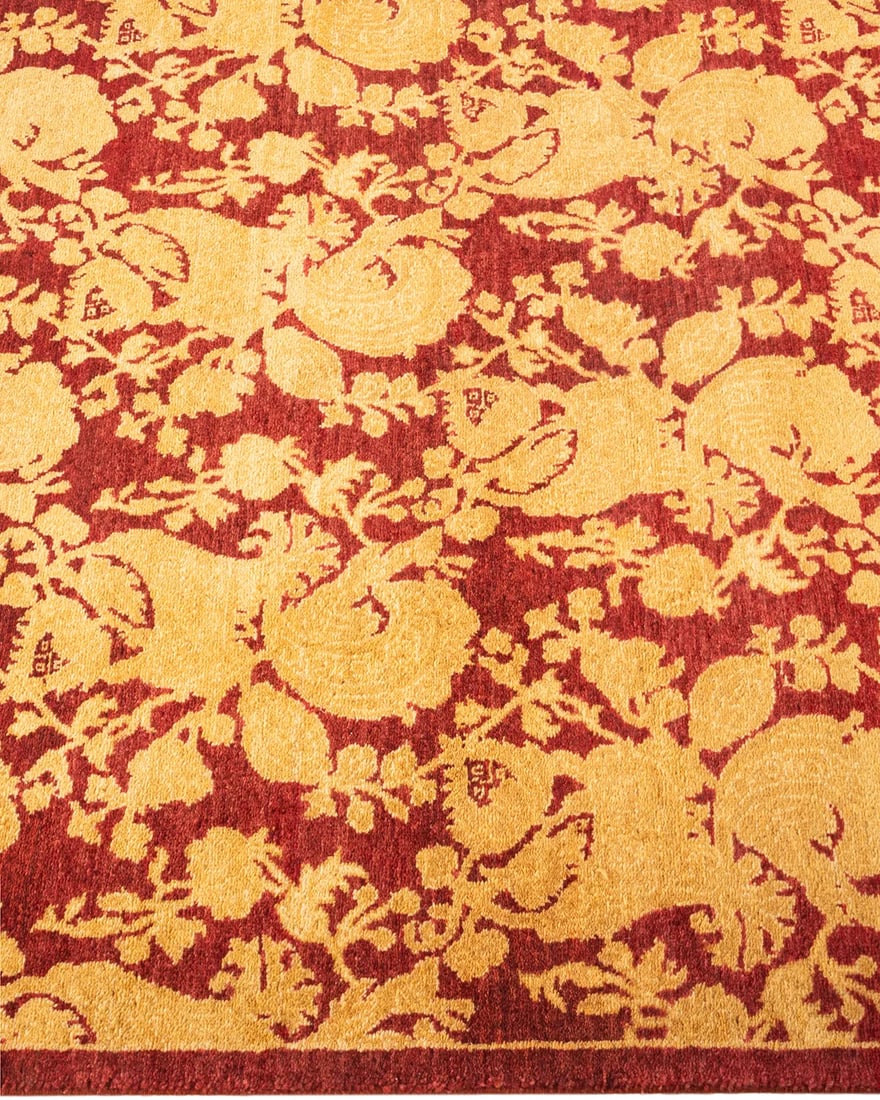 Mogul, One-of-a-Kind Hand-Knotted Runner Rug - Red, 2' 8" x 9' 9" - 4