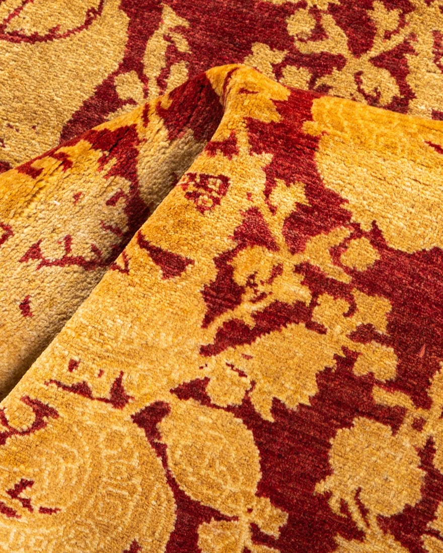 Mogul, One-of-a-Kind Hand-Knotted Runner Rug - Red, 2' 8" x 9' 9" - 7