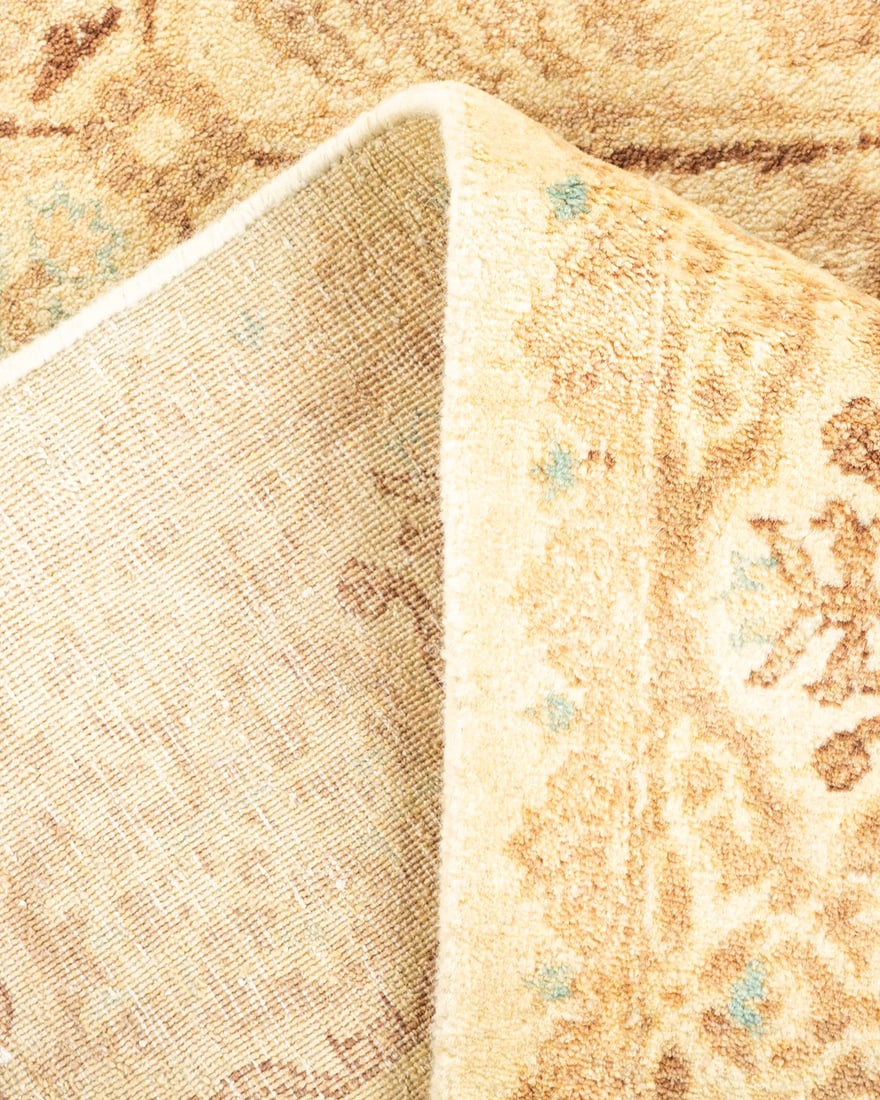 Mogul, One-of-a-Kind Hand-Knotted Area Rug - Ivory, 4' 2" x 6' 2" - 6