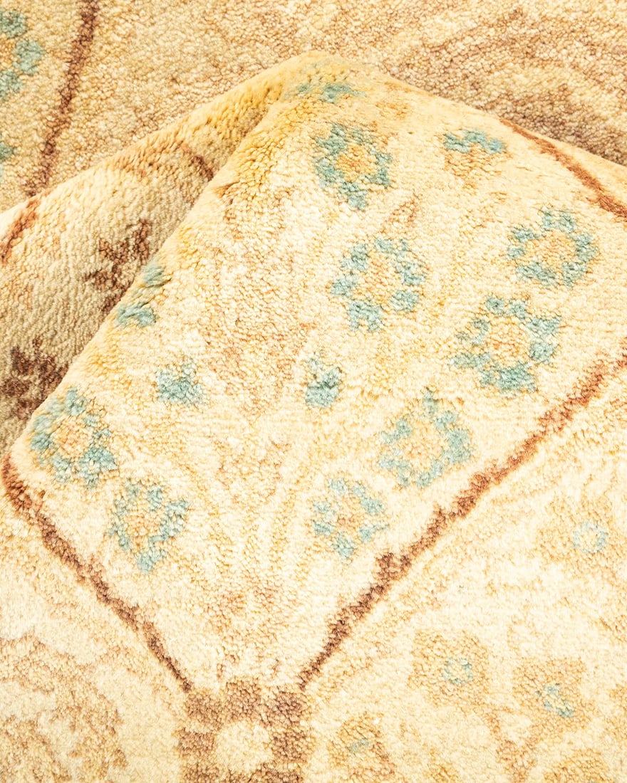 Mogul, One-of-a-Kind Hand-Knotted Area Rug - Ivory, 4' 2" x 6' 2" - 7