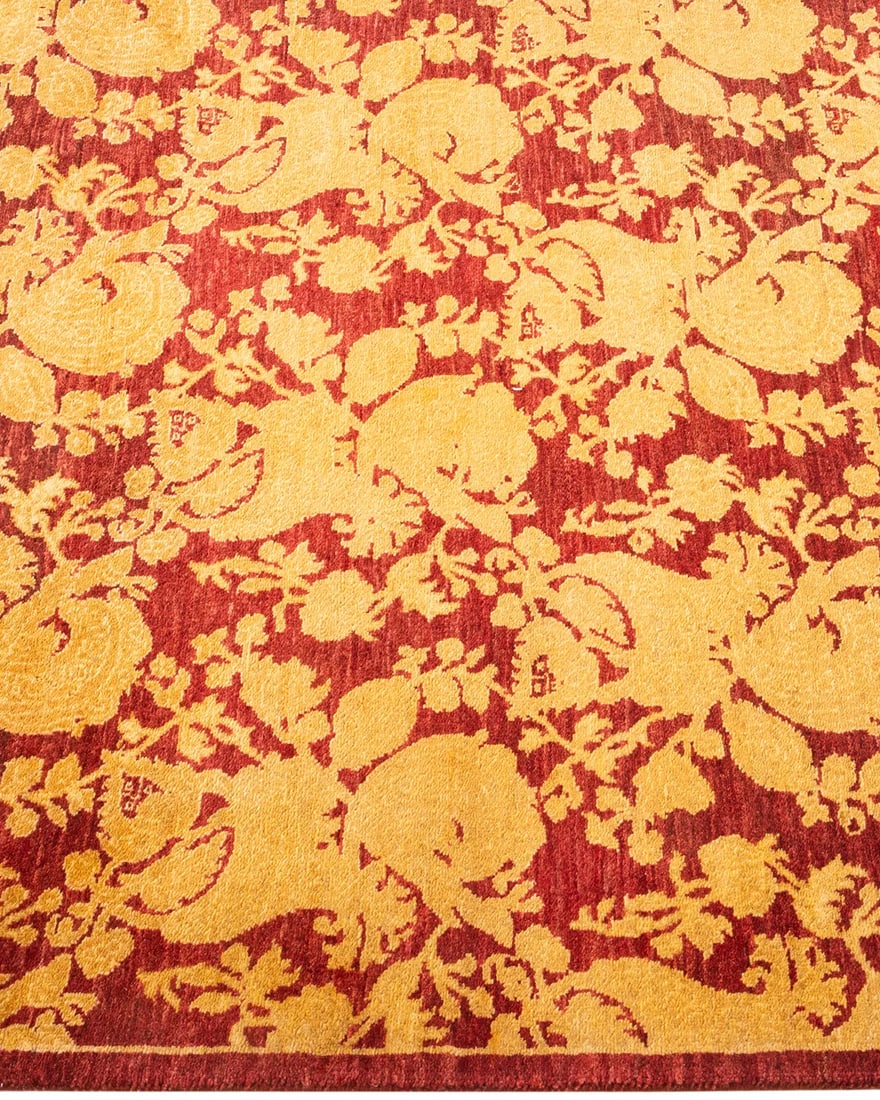 Mogul, One-of-a-Kind Hand-Knotted Runner Rug - Red, 2' 9" x 10' 0" - 4