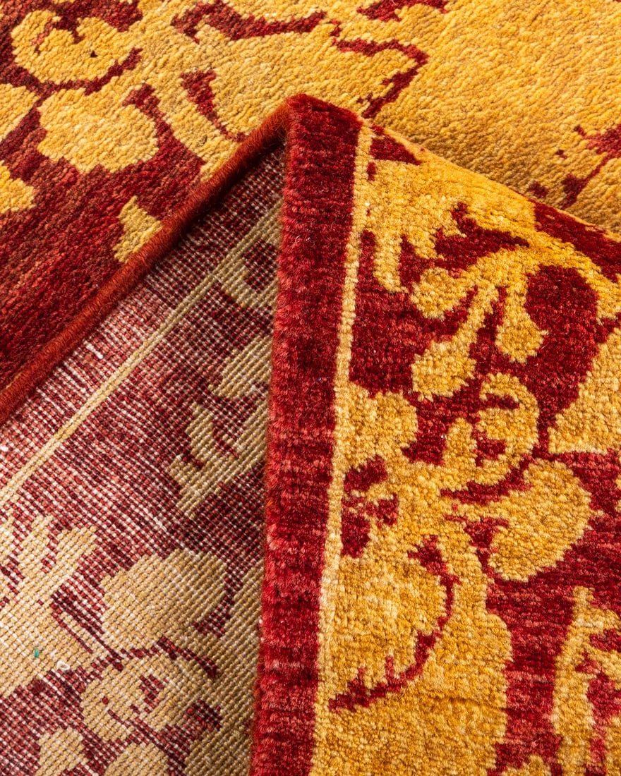 Mogul, One-of-a-Kind Hand-Knotted Runner Rug - Red, 2' 9" x 10' 0" - 6