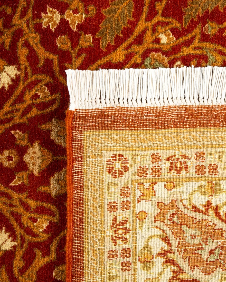 Mogul, One-of-a-Kind Hand-Knotted Area Rug - Orange, 5' 2" x 8' 3" - 5