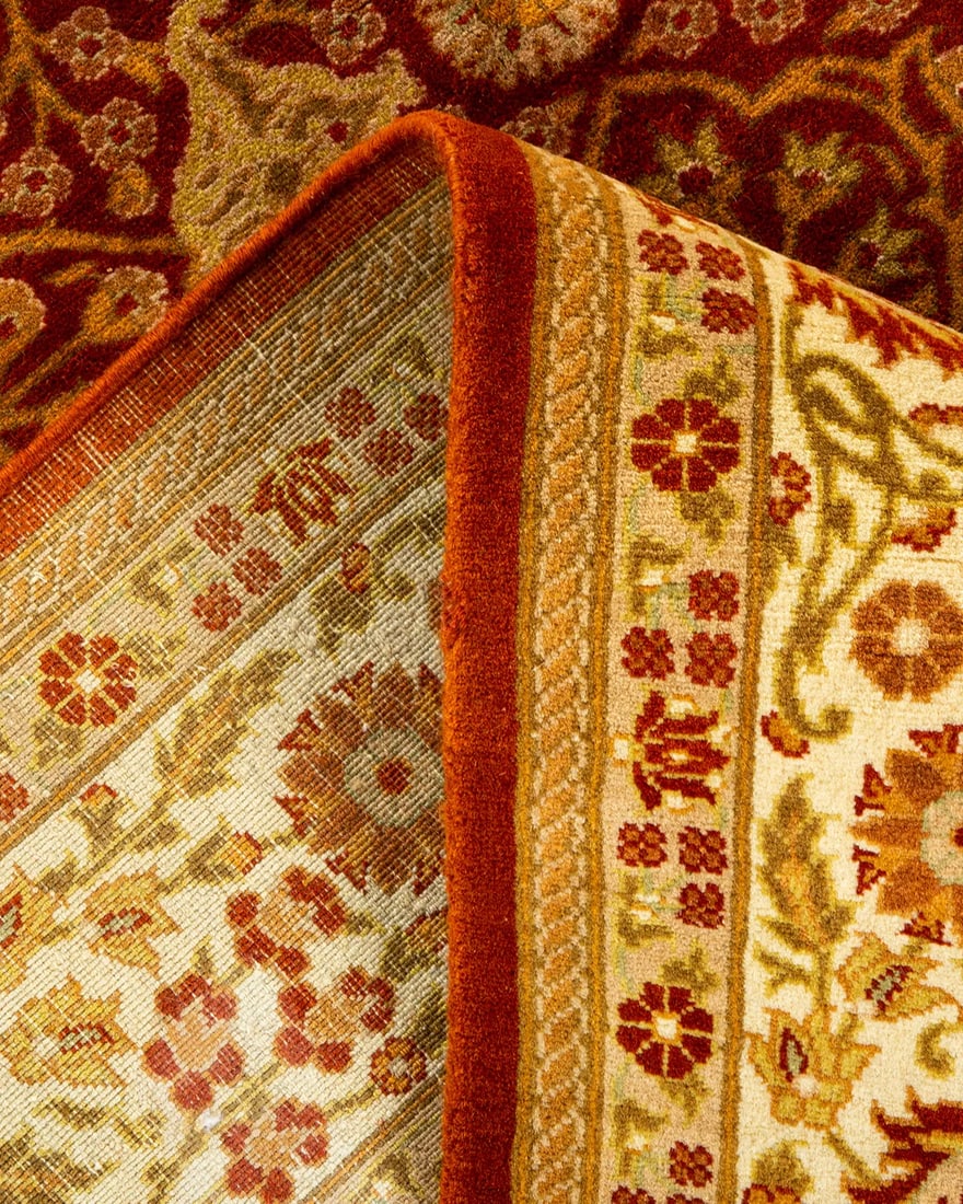 Mogul, One-of-a-Kind Hand-Knotted Area Rug - Orange, 5' 2" x 8' 3" - 6