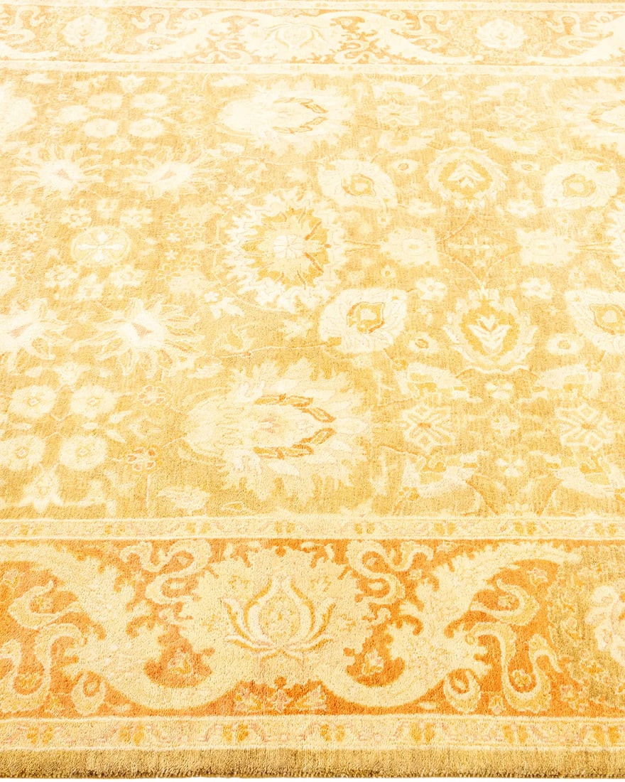 Mogul, One-of-a-Kind Hand-Knotted Area Rug - Green, 4' 7" x 6' 6" - 4