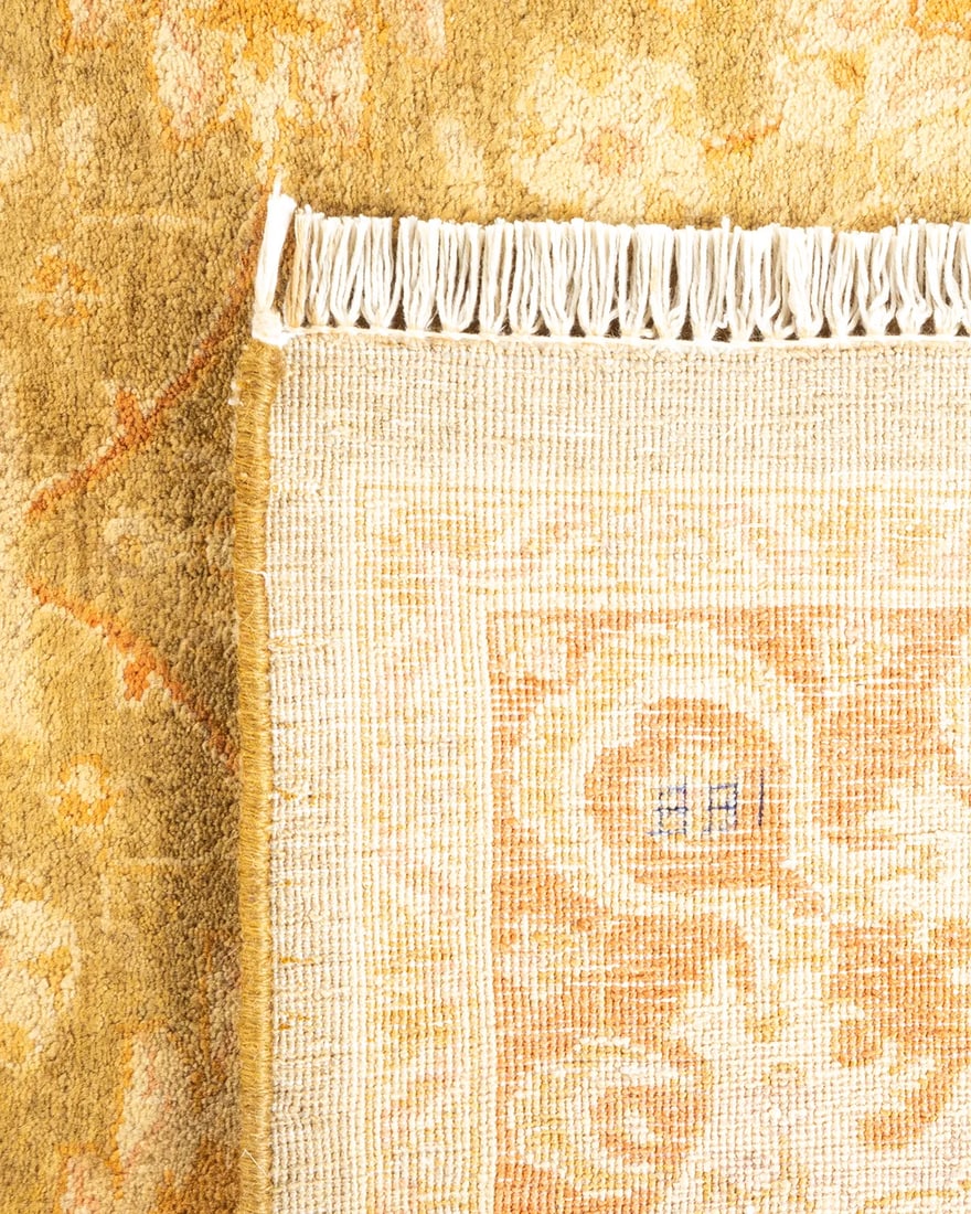 Mogul, One-of-a-Kind Hand-Knotted Area Rug - Green, 4' 7" x 6' 6" - 5