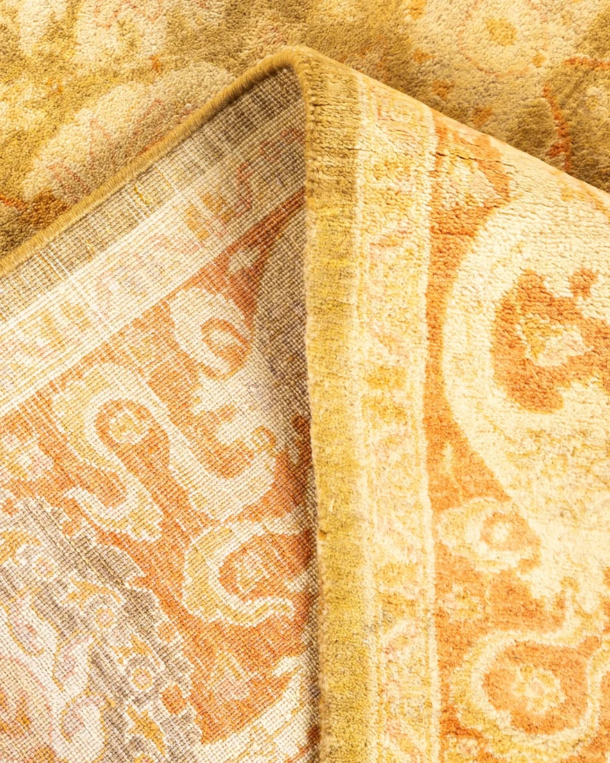 Mogul, One-of-a-Kind Hand-Knotted Area Rug - Green, 4' 7" x 6' 6" - 6