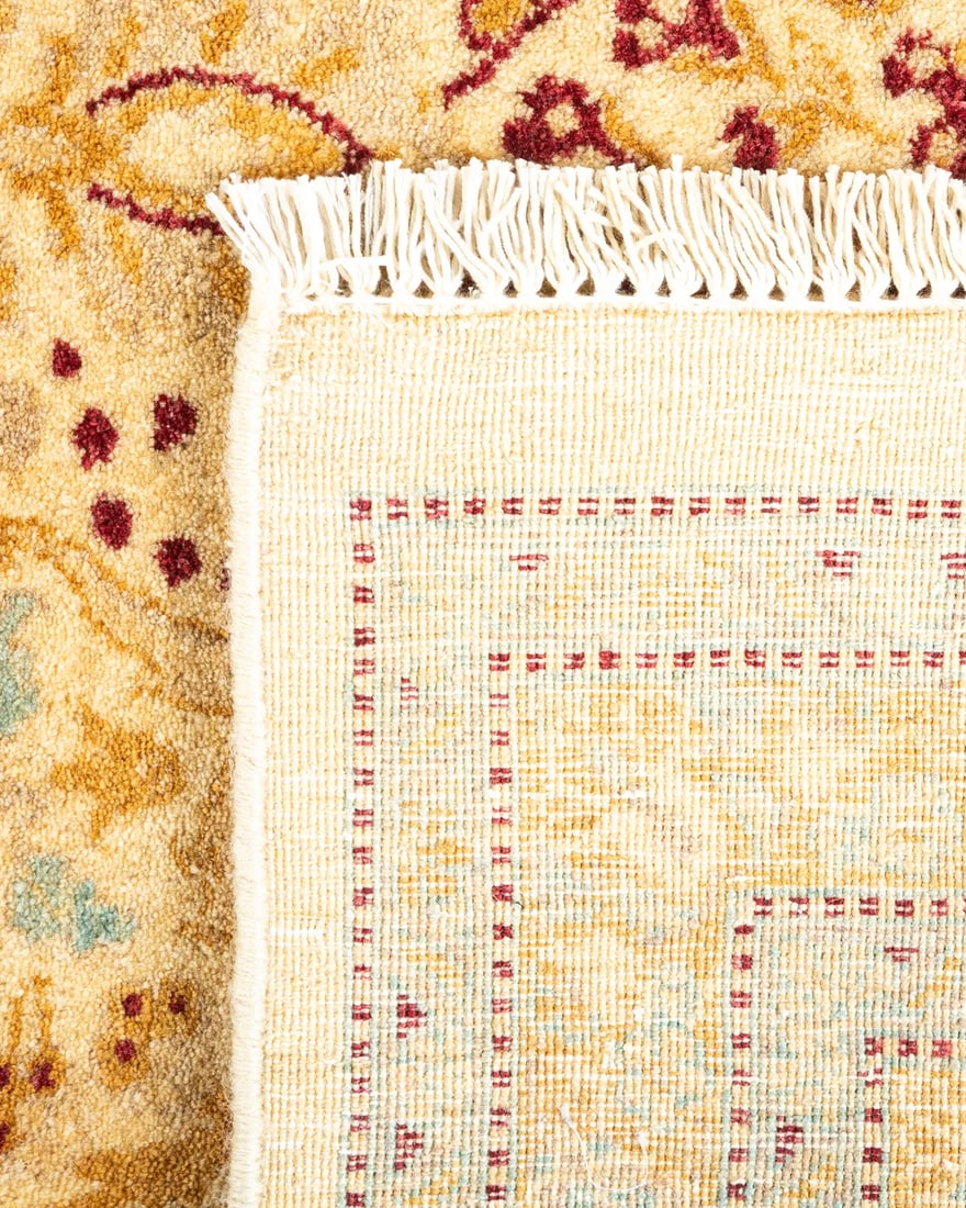 Mogul, One-of-a-Kind Hand-Knotted Area Rug - Ivory, 6' 1" x 6' 3" - 5