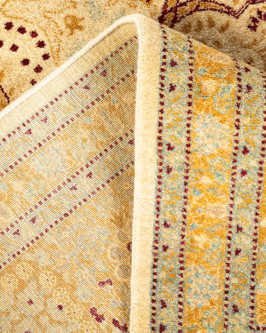 Mogul, One-of-a-Kind Hand-Knotted Area Rug - Ivory, 6' 1" x 6' 3" - 6