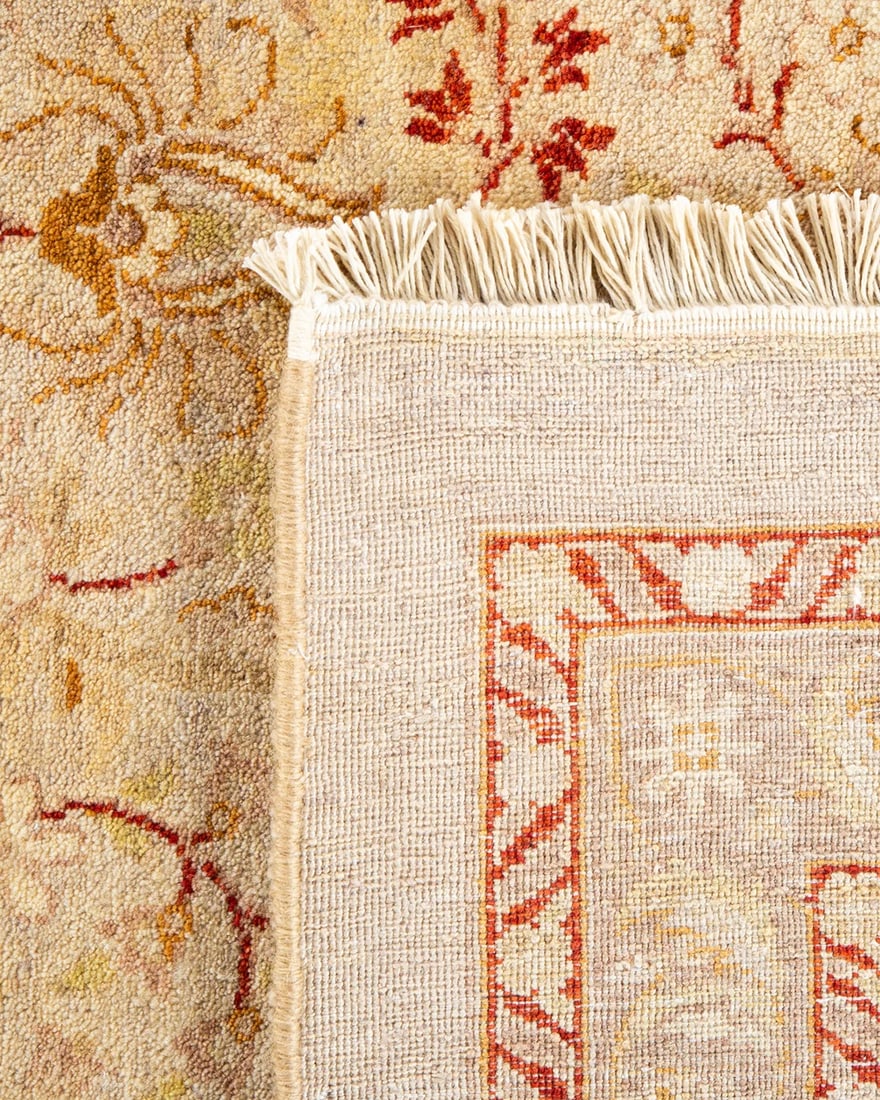 Mogul, One-of-a-Kind Hand-Knotted Runner Rug - Ivory, 9' 0" x 16' 2" - 5