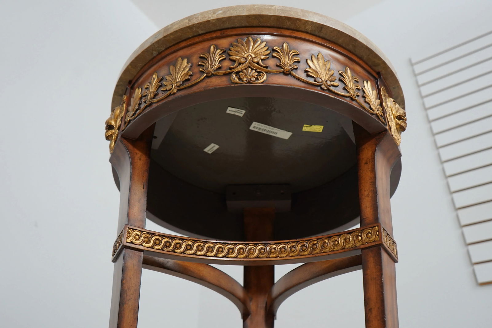 Maitland Smith Neoclassical Marble Top Pedestal - 11